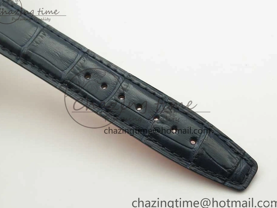 MIROTIME 0518 Portofino Automatic SS FKF 1:1 Best Edition Blue Dial on Blue Leather Strap A Cozy 7133